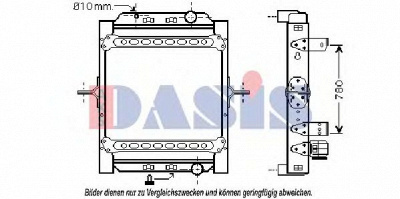 AKS DASIS 390032n -  Радиатор, охлаждение двигателя